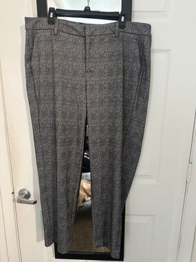 Liverpool Gray Plaid Women's Trousers
